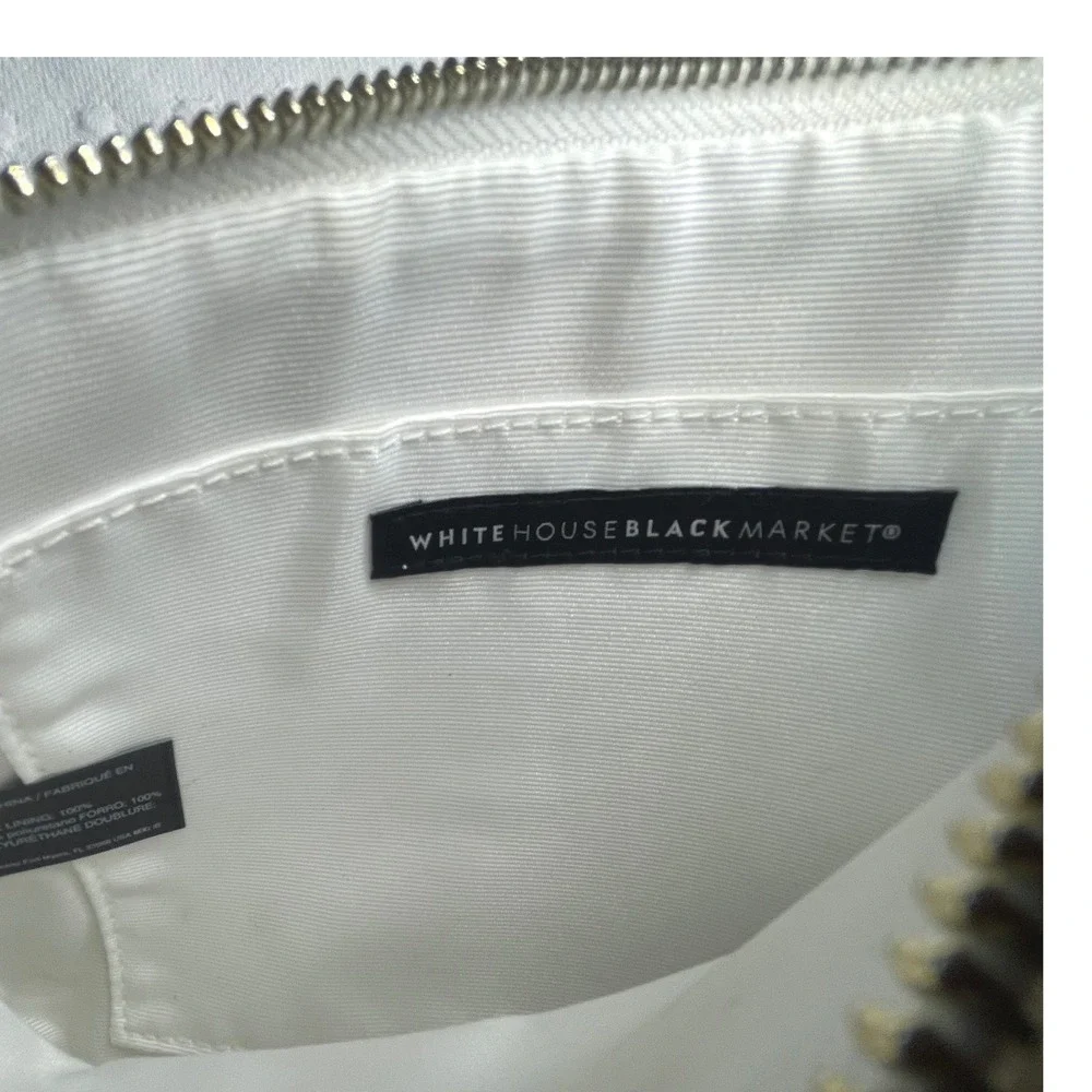 White House Black Market‎ Floral Studded Wristlet Clutch NWOT